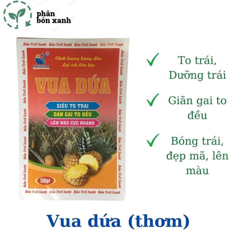 Phân bón cho DỨA(THƠM) giúp to trái, mát trái, lên màu trái, sáng mã, giãn gai đều, gói nhỏ tiện dụng