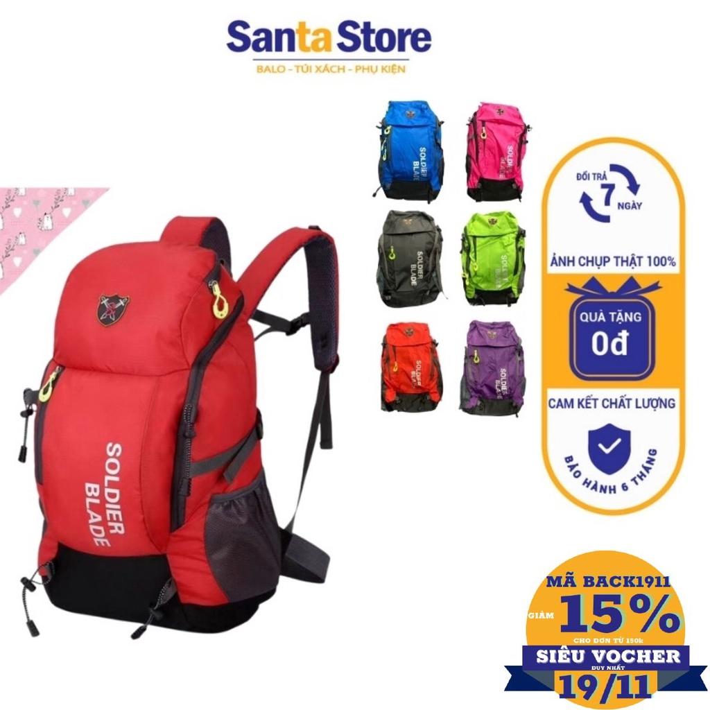 Balo vải du lịch thể thao SB30L nam nữ đi phượt thời trang 30L đựng đồ dùng quần áo thời trang cao cấp SANTA STORE