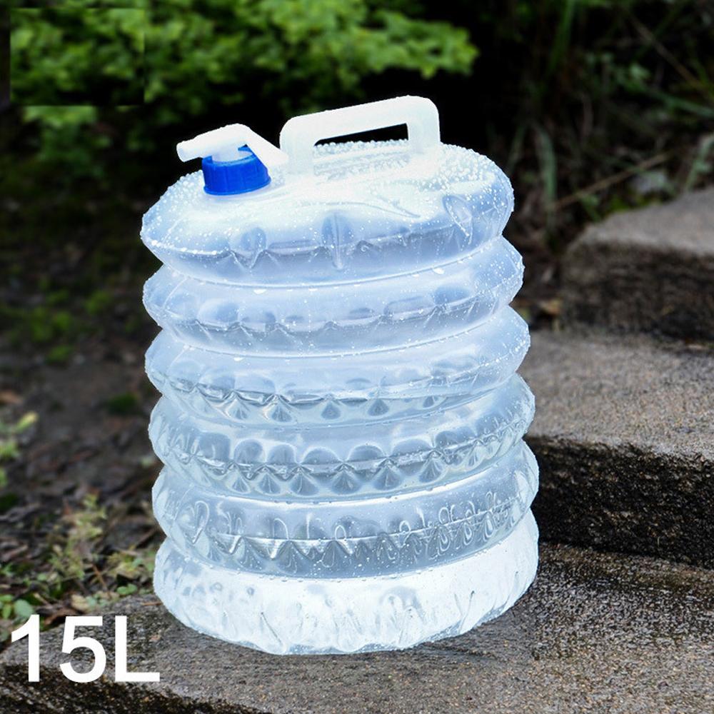 Thùng chứa nước 15L có thể thu gọn mang theo để đi bộ đường dài