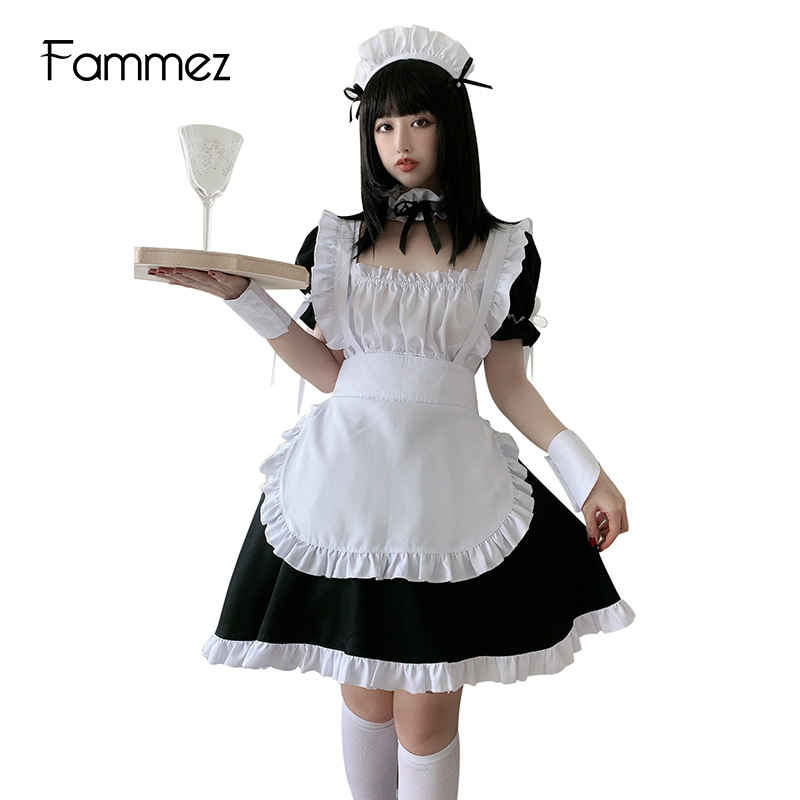 Đồ hóa trang bộ váy cosplay hầu gái Nhật bản