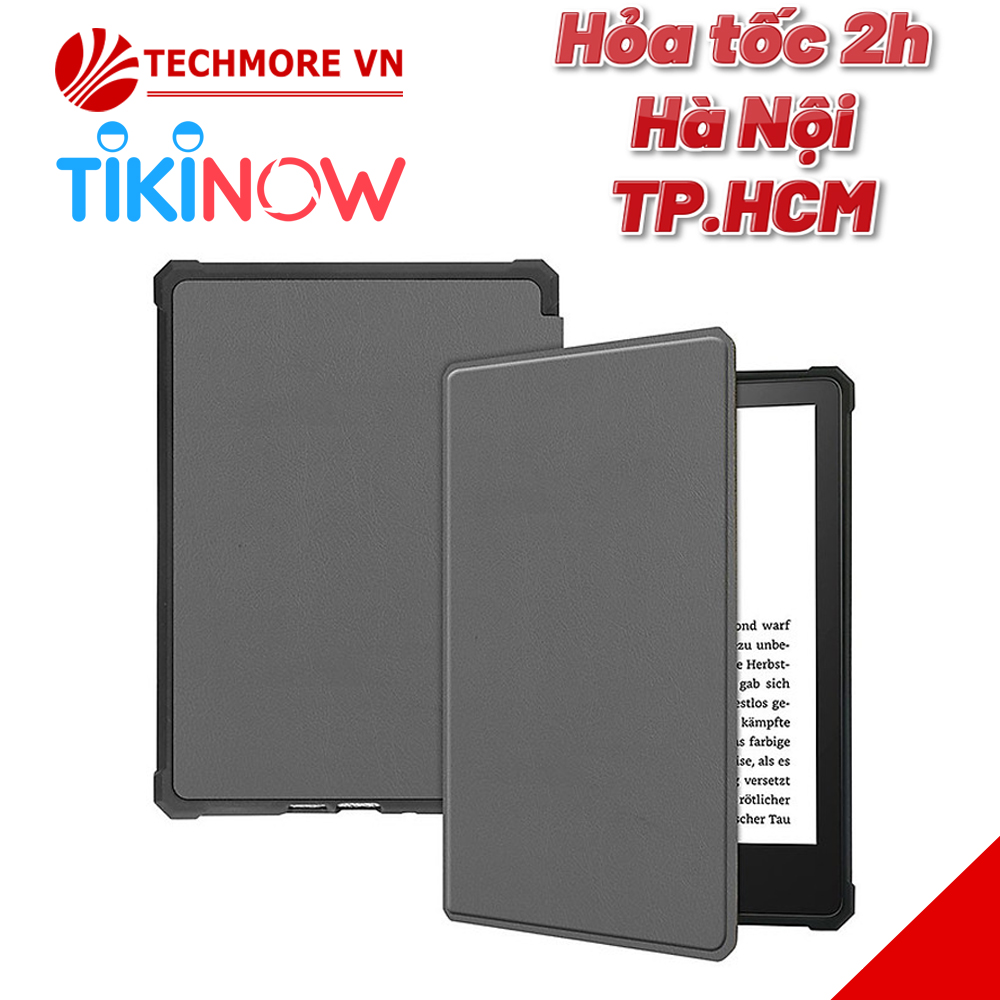 Combo Máy đọc sách All New Kindle Paperwhite 5 (11th Gen) và Bao da - Hàng nhập khẩu