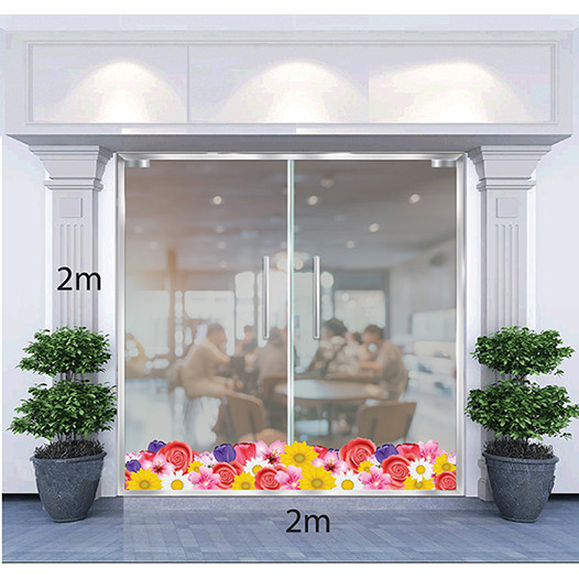 Decal Dán Tường Trang Trí Tết Chân Hoa Mùa Xuân