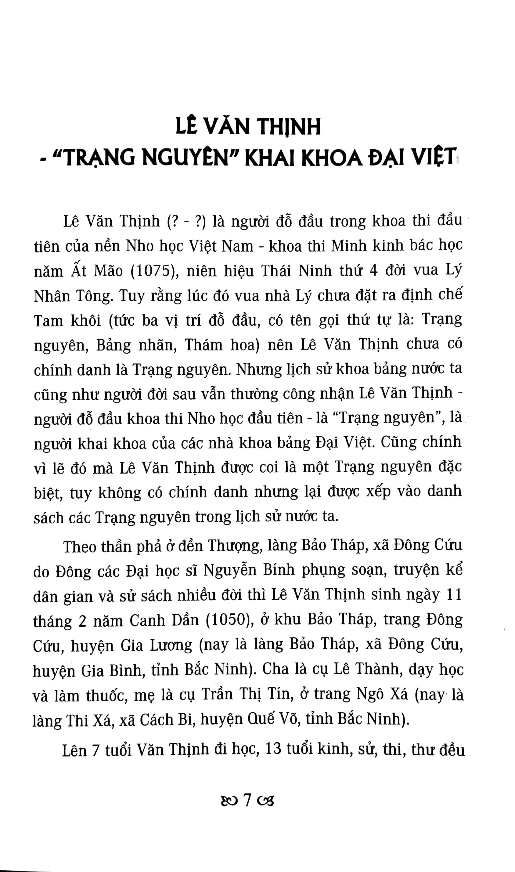 Việt Nam Đất Nước-Con Người - Những Trạng Nguyên Đặc Biệt Trong Lịch Sử Việt Nam