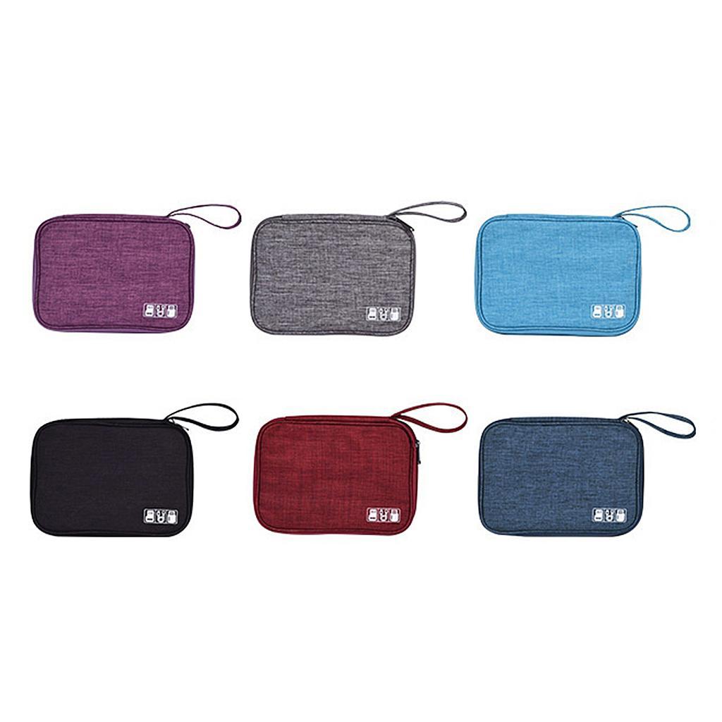 Portable Electronic Cable Organizer Bags USB Charger Storage Cases