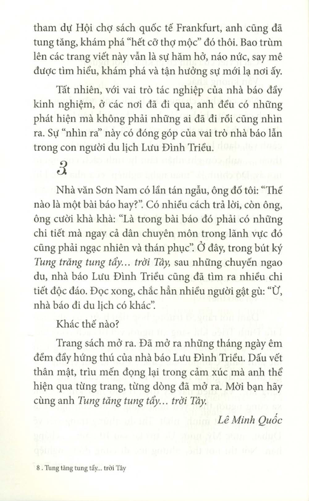 Tung Tăng Tung Tẩy…Trời Tây - Bút Ký Du Lịch