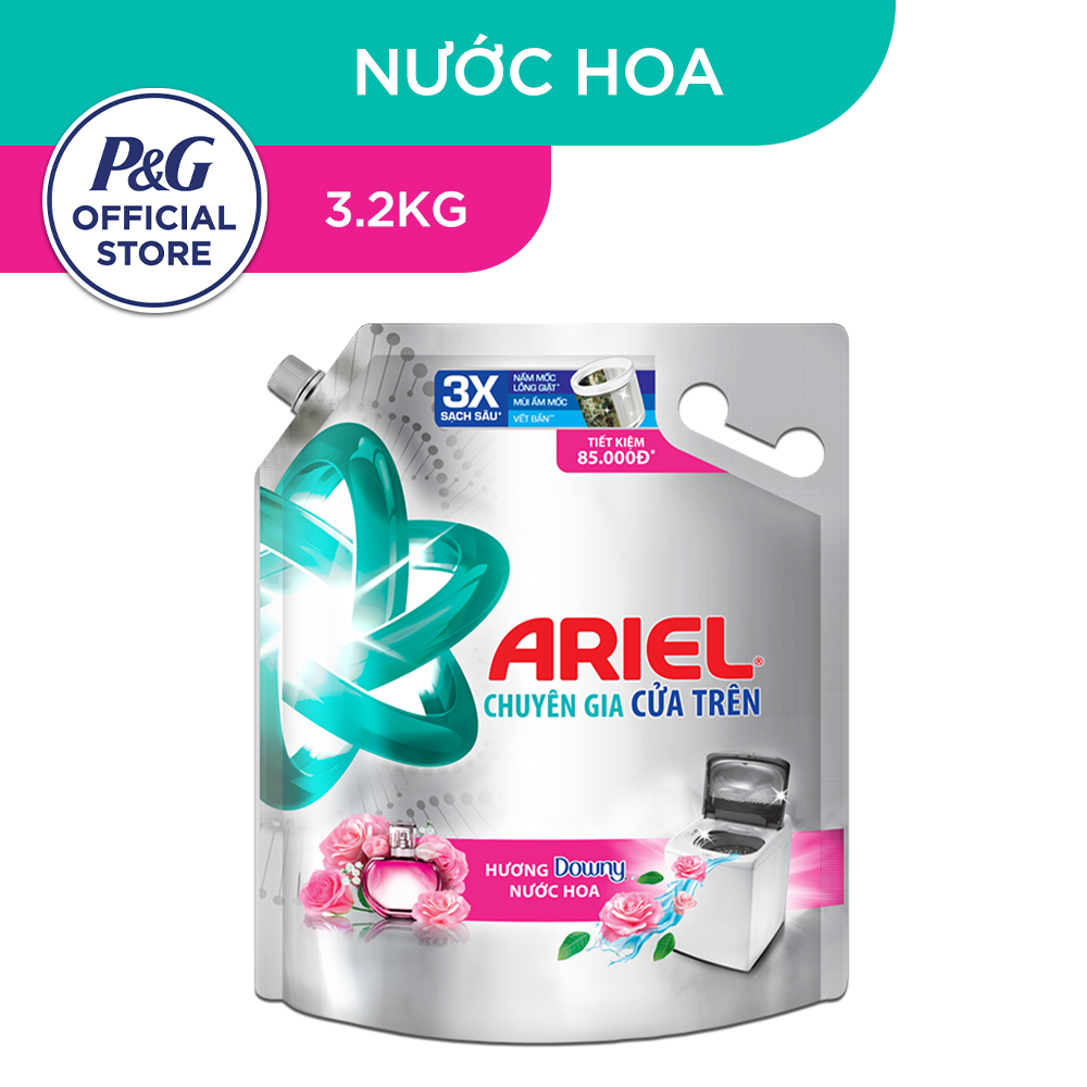 Nước Giặt ARIEL Matic Chuyên Gia Cửa Trên Túi 3.25KG/3.2KG