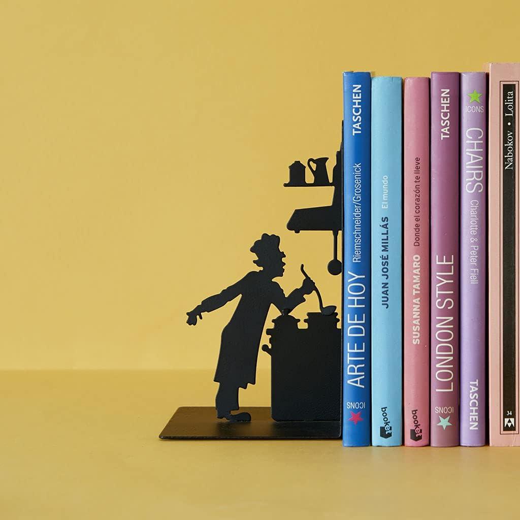 Le Chef Metal Bookends. Lý tưởng cho sách dạy nấu ăn.