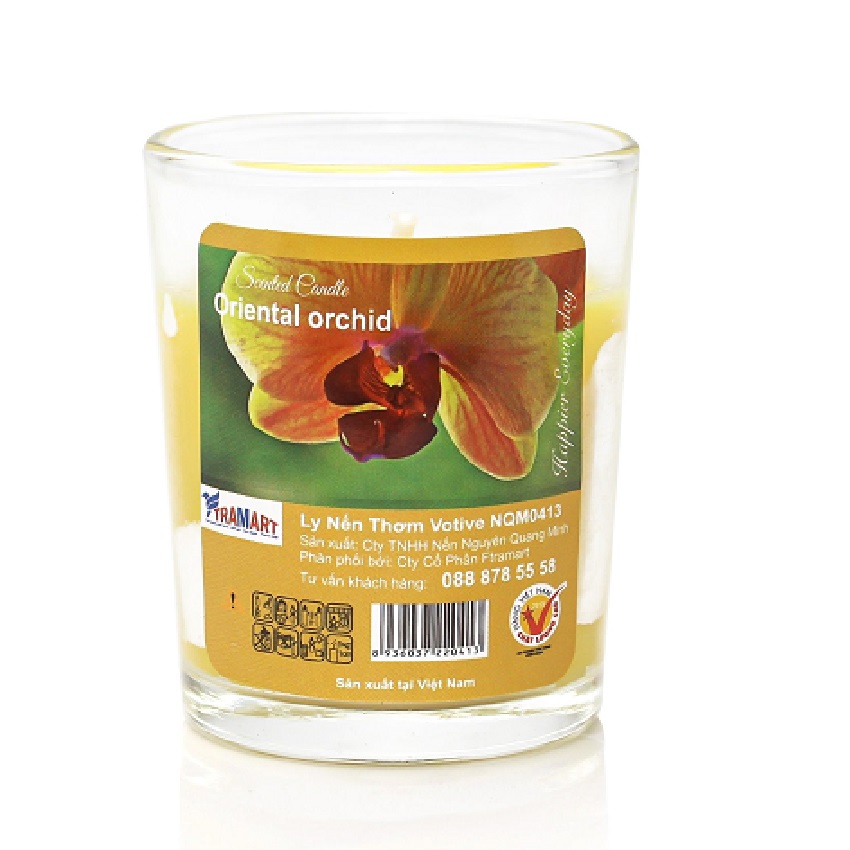 Hộp 6 ly nến thơm votive Miss Candle FTRAMART NQM0413 Oriental Orchid