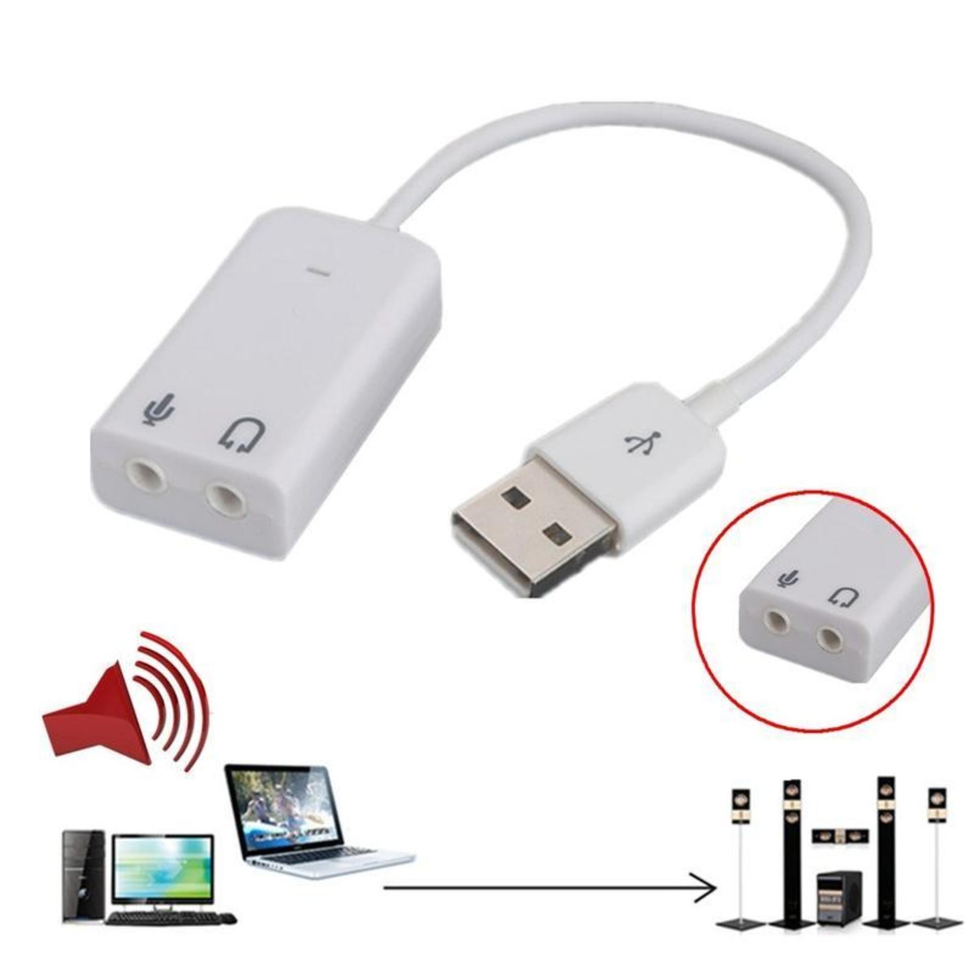 Cáp USB sang loa và mic cho Androi TV, máy tính