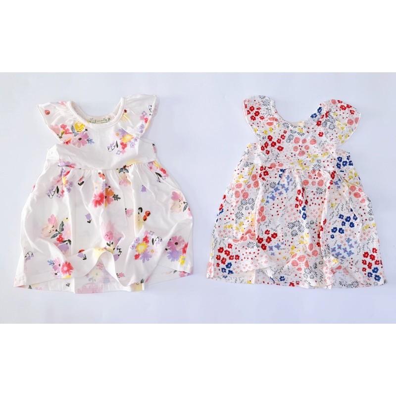 váy cánh tiên chất cotton nhiều họa tiết phong các Hàn Quốc