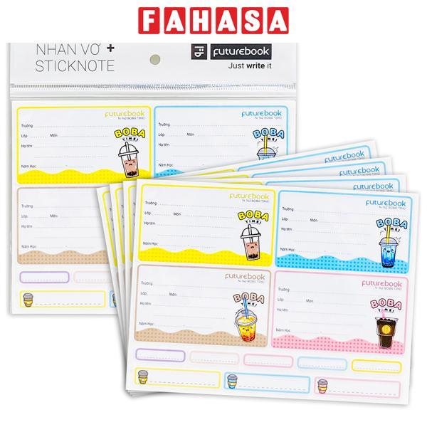 Bộ 20 Nhãn Vở + 40 Sticker Boba Time - Futurebook N142