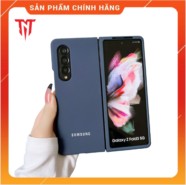 Ốp Điện Thoại Silicon Dẻo Phối Vải Flannel Bảo Vệ Cho điện thoại Samsung Galaxy Z Fold 4 3 5G- hàng nhập khẩu