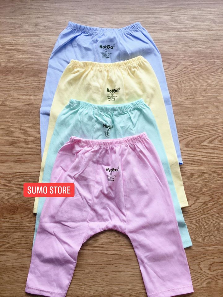 Combo 5 Quần Dài màu Cho Bé Mặc Tã Hotga