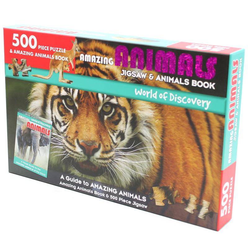 World Of Discovery - Jigsaw &amp; Animals Book: Amazing Animals