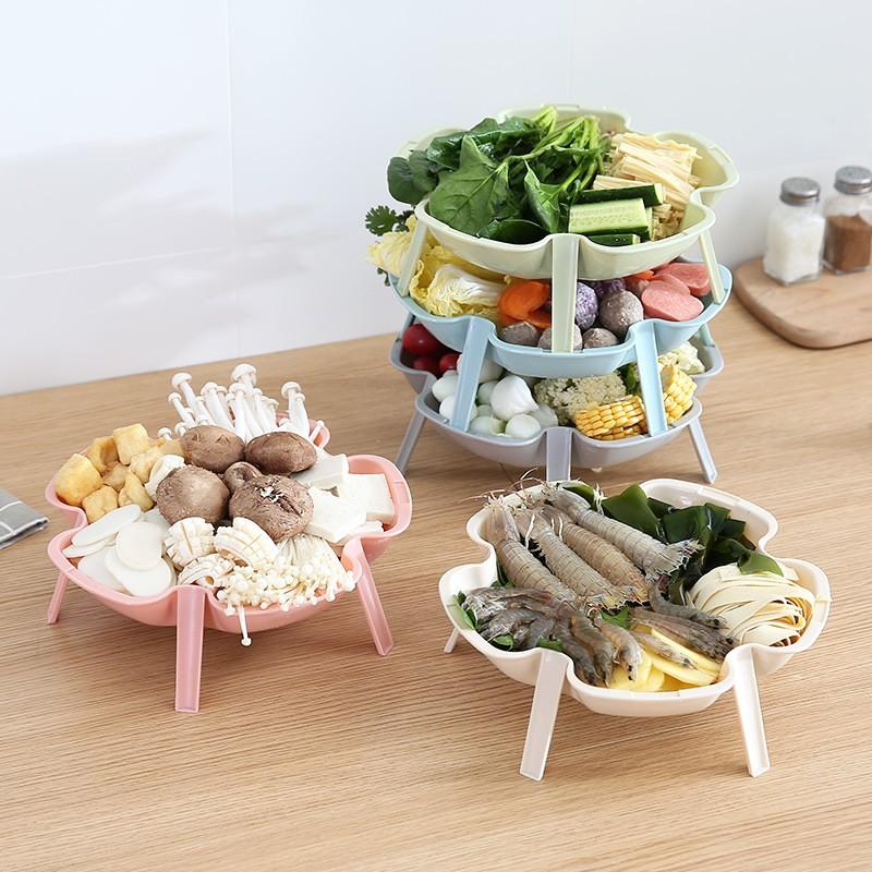 Dĩa nhựa đựng rau quả
