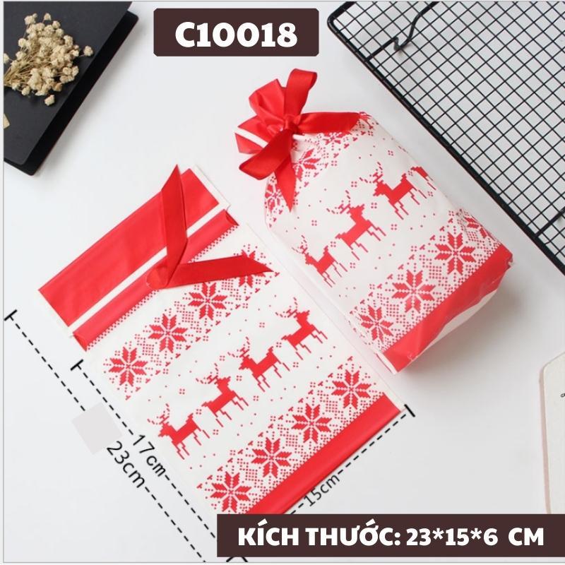 Túi Đựng Bánh Quy Snack Bánh Dứa Giáng Sinh Noel Set 50 Túi