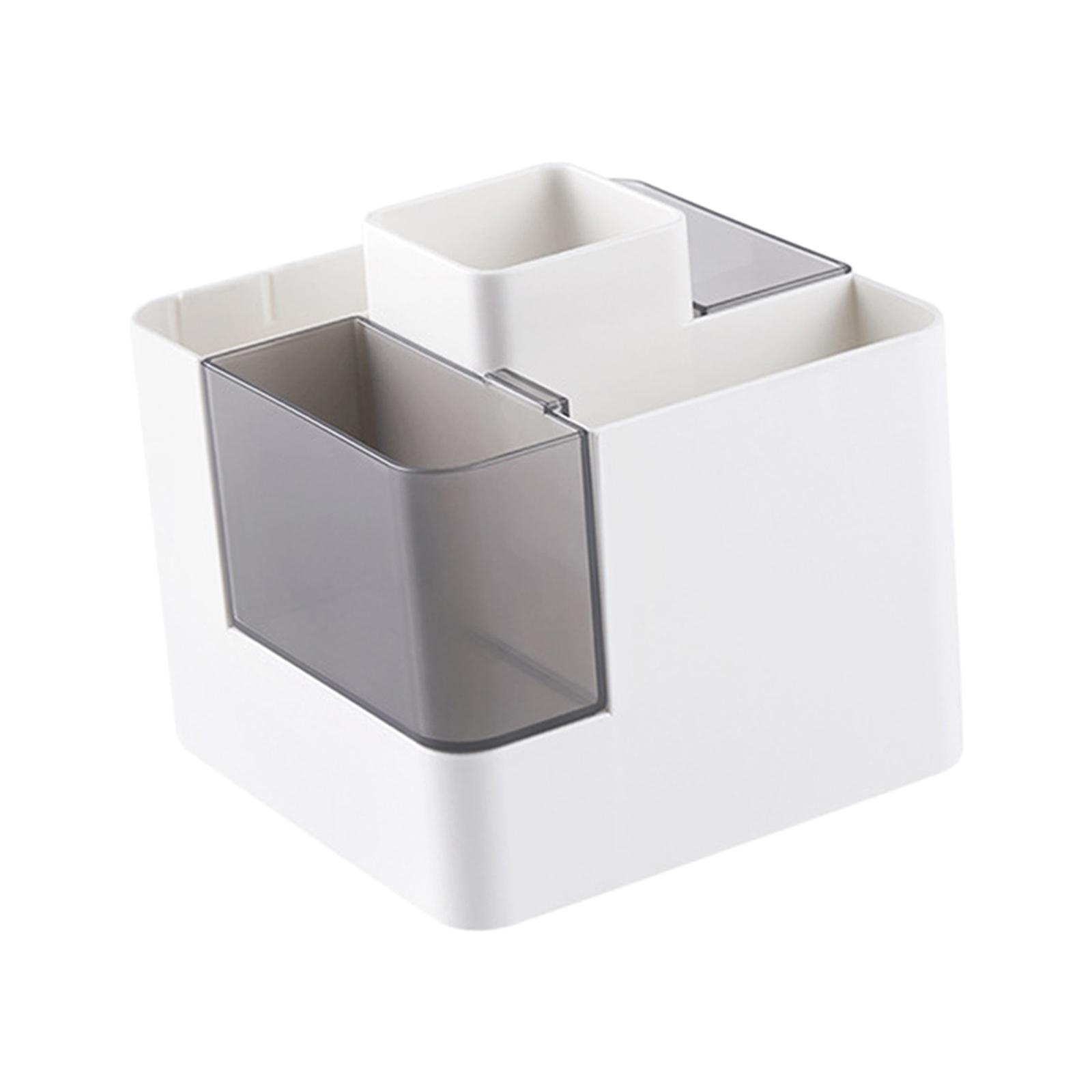 Pencil Pen Holder Storage Box Desk Pen Holder for Stationery School Bathroom