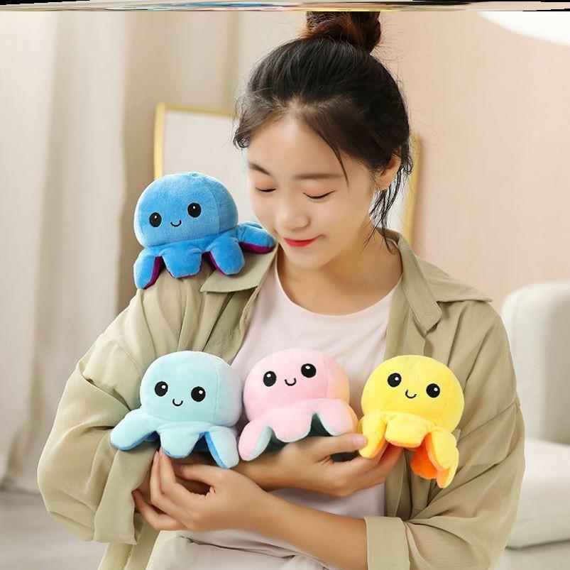 Bạch Tuộc Cảm Xúc 2 Mặt Cảm Xúc,Bạch Tuộc Đồ Chơi Nhồi Bông 30cm