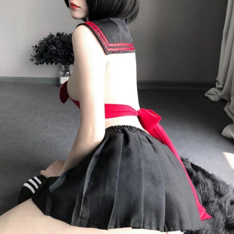 cosplay học sinh nữ sinh buộc dây ngực sexy gợi cảm