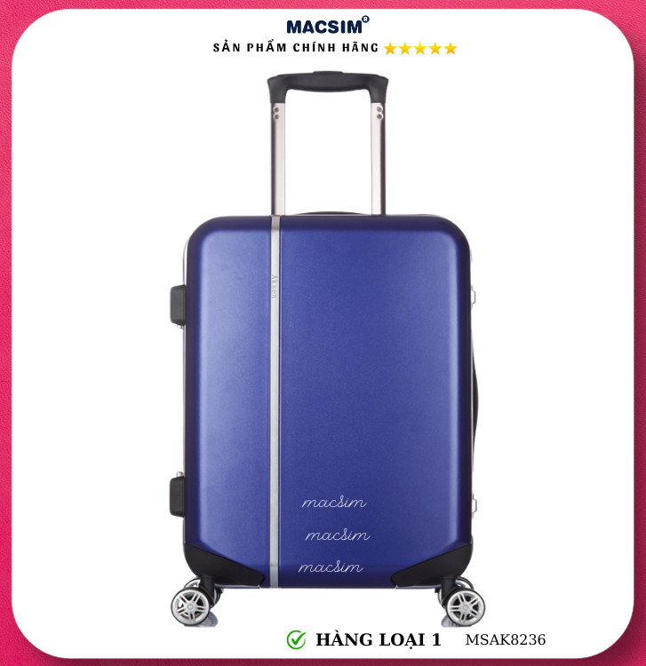 Vali cao cấp Macsim Aksen hàng loại 1 MSAK8236 màu xanh cỡ 28 inch