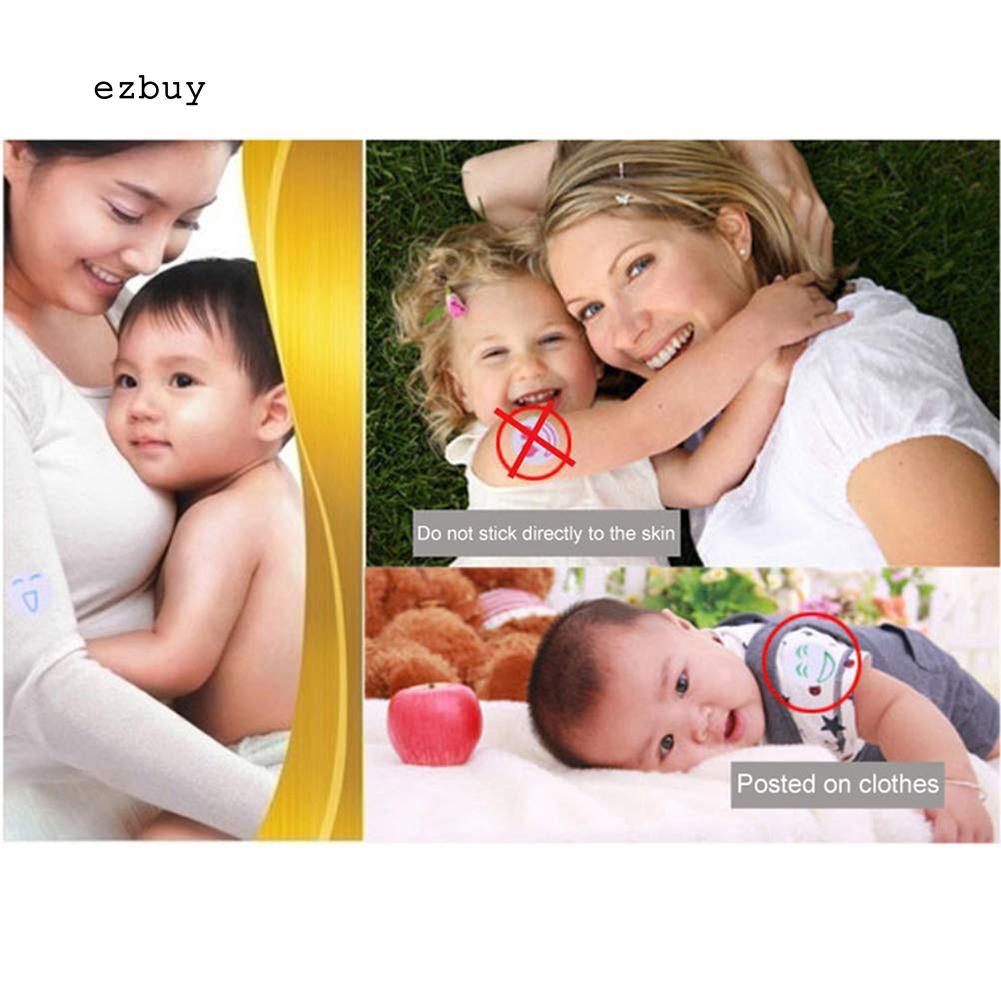 【EY】50 Packs Smiling Face Anti Mosquito Sticker Bugs Repellent Decal for Kids Adults