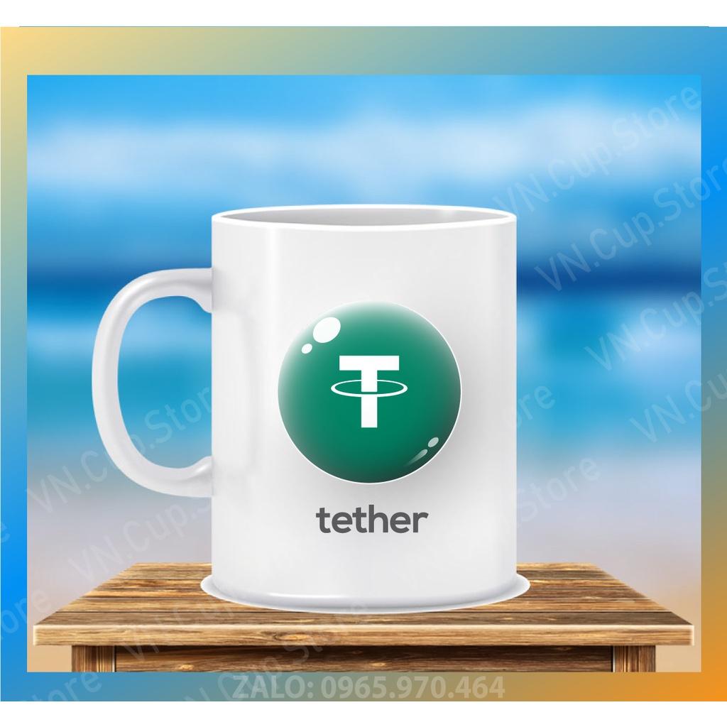 Ly Sứ, Cốc Sứ in Họa Tiết Đồng USDT - In Hình Ảnh, Logo Theo Yêu Cầu - In Hình CÁ NHÂN, LỚP, NHÓM, CÔNG TY