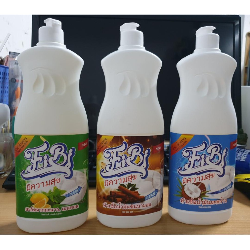 Nước rửa chén bát Thái Lan hương trái cây an toàn với da tay 800ml