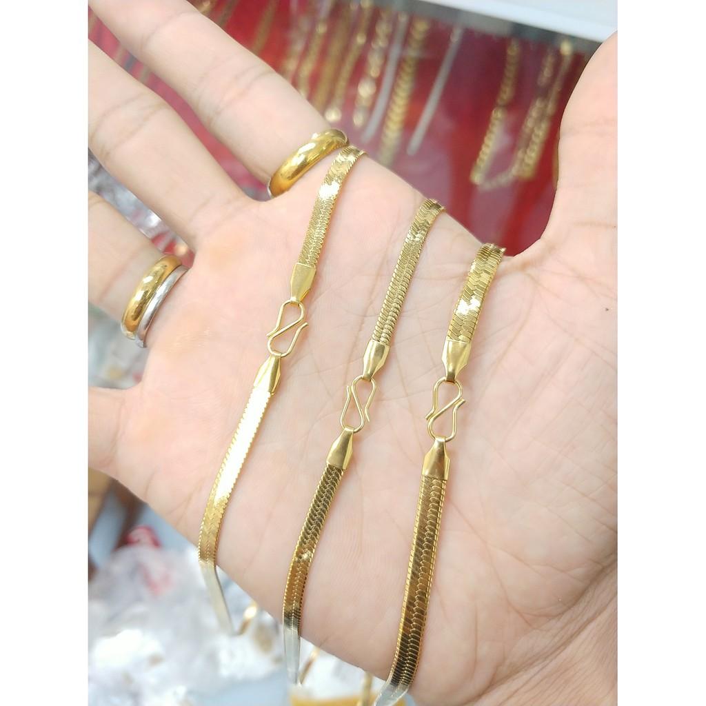 Dây Chuyền Dập Khít Bản 4MM Hàng Quốc Tế Cao Cấp- Dùng lâu dài tắm rửa thoải mái không đen