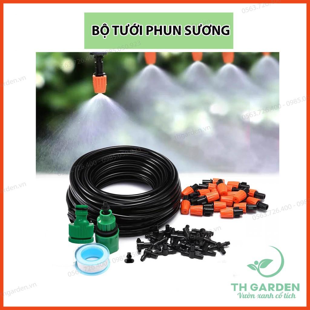 Hệ Thống Phun Sương Tưới Cây Tự Động TH Garden - Béc Phun Sương Cao Cấp Phun Sương Làm Mát - Tiết Kiệm Tới 95% Công Sức - Hệ Thống Phun Sương Làm Mát 