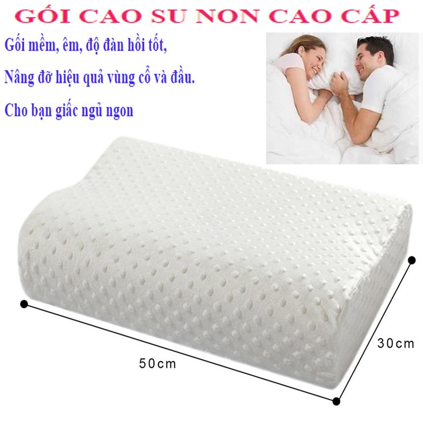 Gối Cao Su Non Chống Đau Cột Sống - Gối Dành Cho Người Hay Ngủ Ngáy -  Giúp Thoải Mái Có Giấc Ngủ Ngon – Hàng Chính Hãng MINIIN