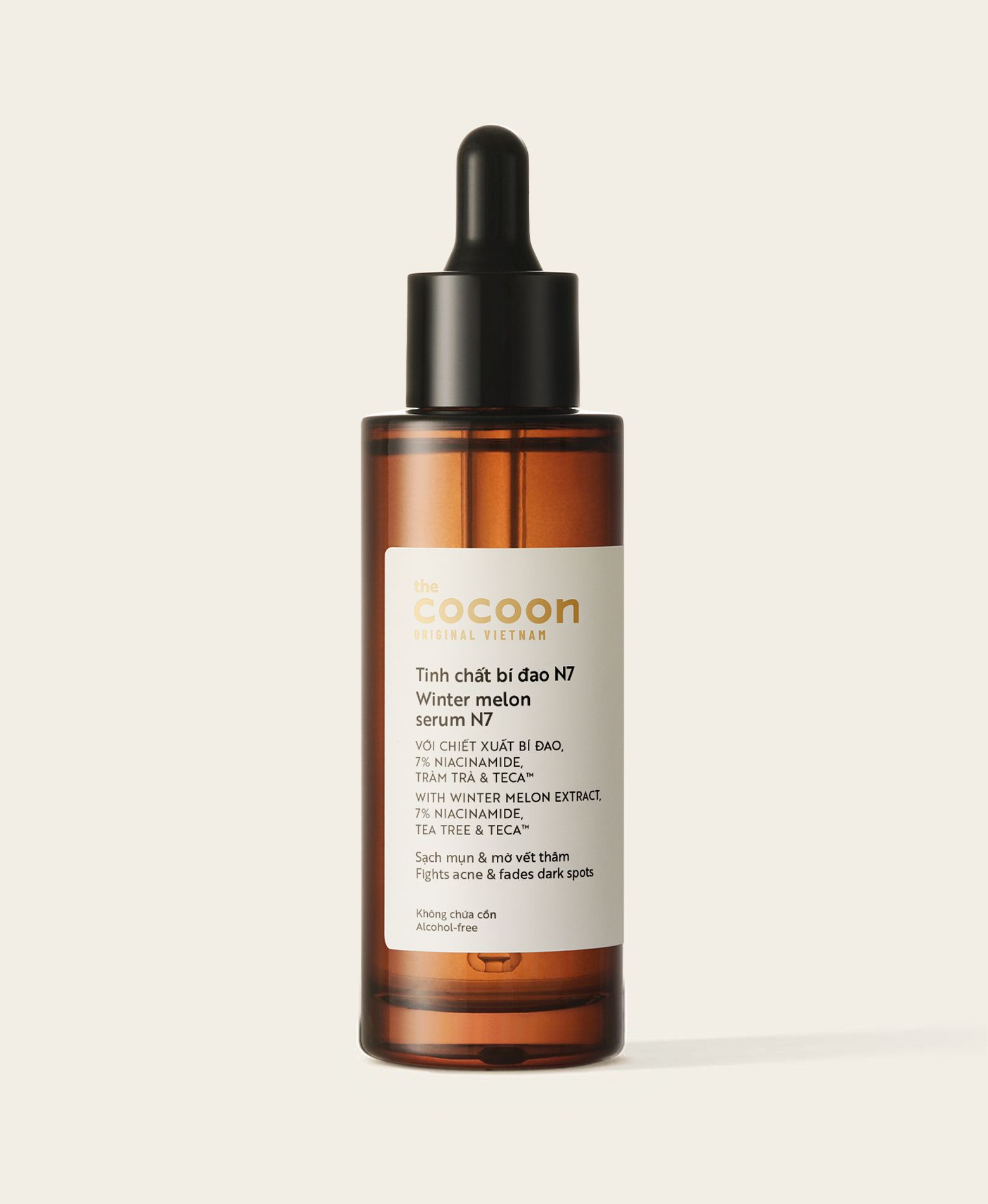 Tinh chất bí đao 7% Niacinamide giúp giảm mụn, mờ vết thâm Cocoon 70ml