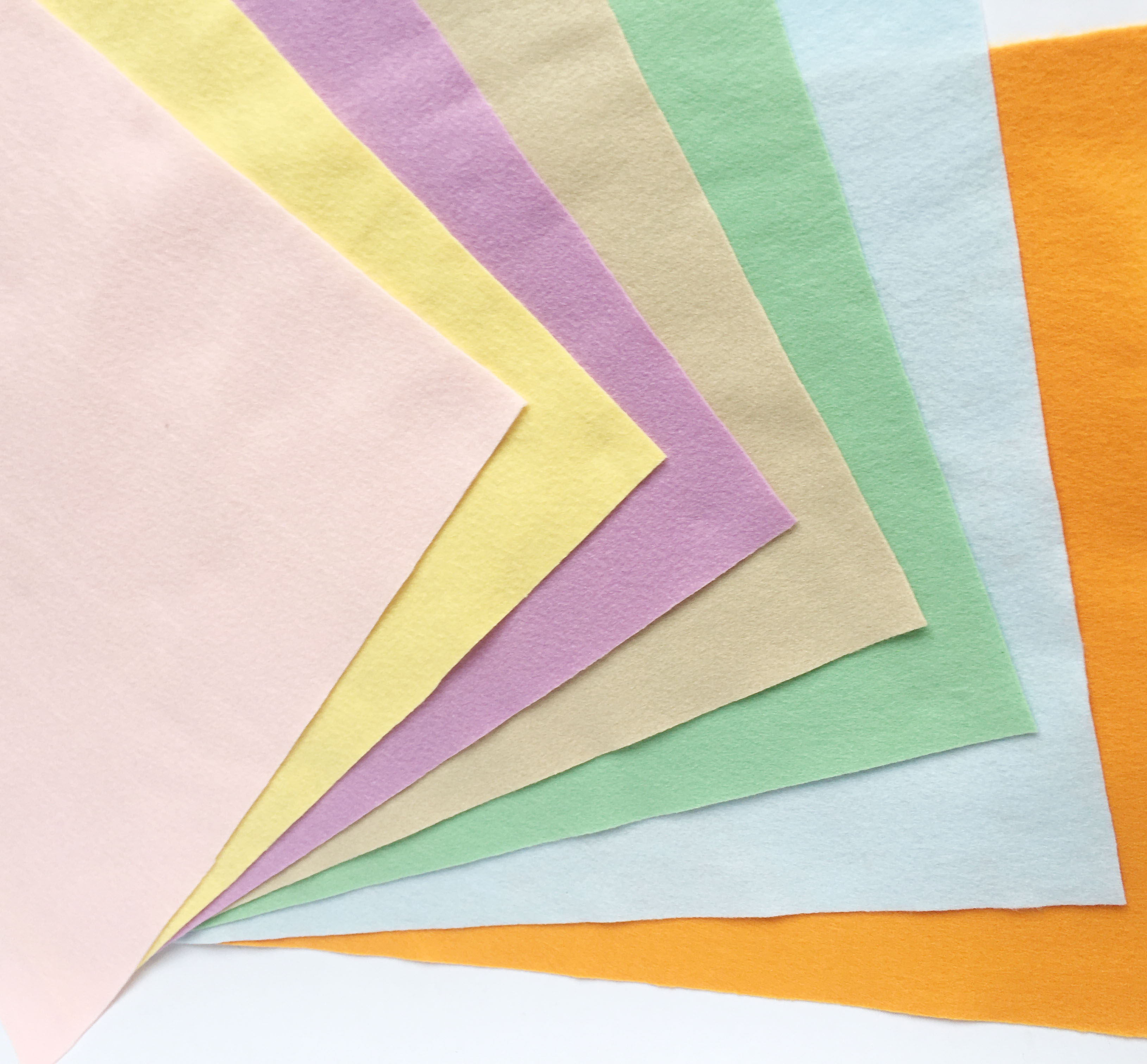 Combo 7 vải nỉ mềm Hàn Quốc cao cấp D30XR37cm 7 màu Pastel   làm đồ handmade, craft, thủ công