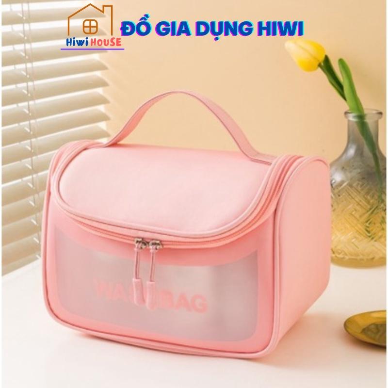 Túi đựng mỹ phẩm WASHBAG Trong Suốt Thế Hệ mới  Du Lịch Tiện Lợi