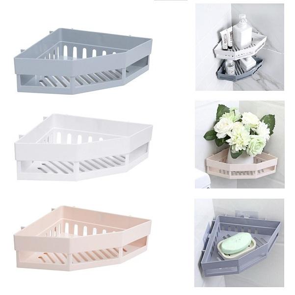 Kệ góc nhà tắm nhà bếp đa năng bằng nhựa cứng cao cấp