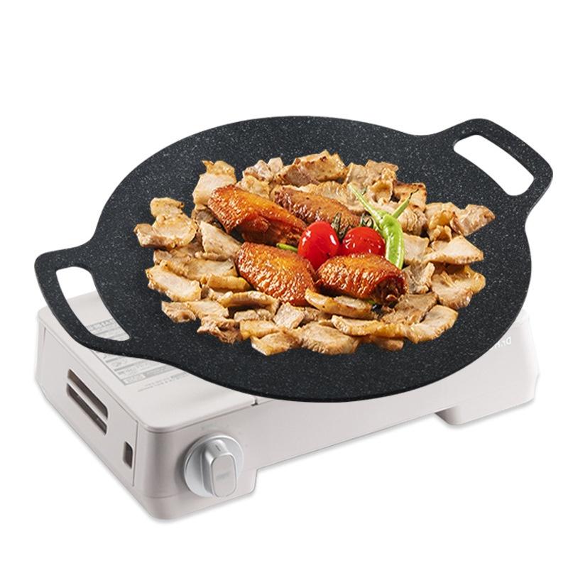 Chảo Đá Nướng Thịt BBQ Hàn Quốc Chống Dính Size 34Cm