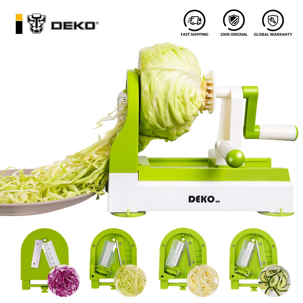 DEKO Spiralizer Cà Rốt Cắt, Hoa Quả Máy Thái Salad Mì Máy Làm Mì Sợi Phụ Kiện Nhà Bếp