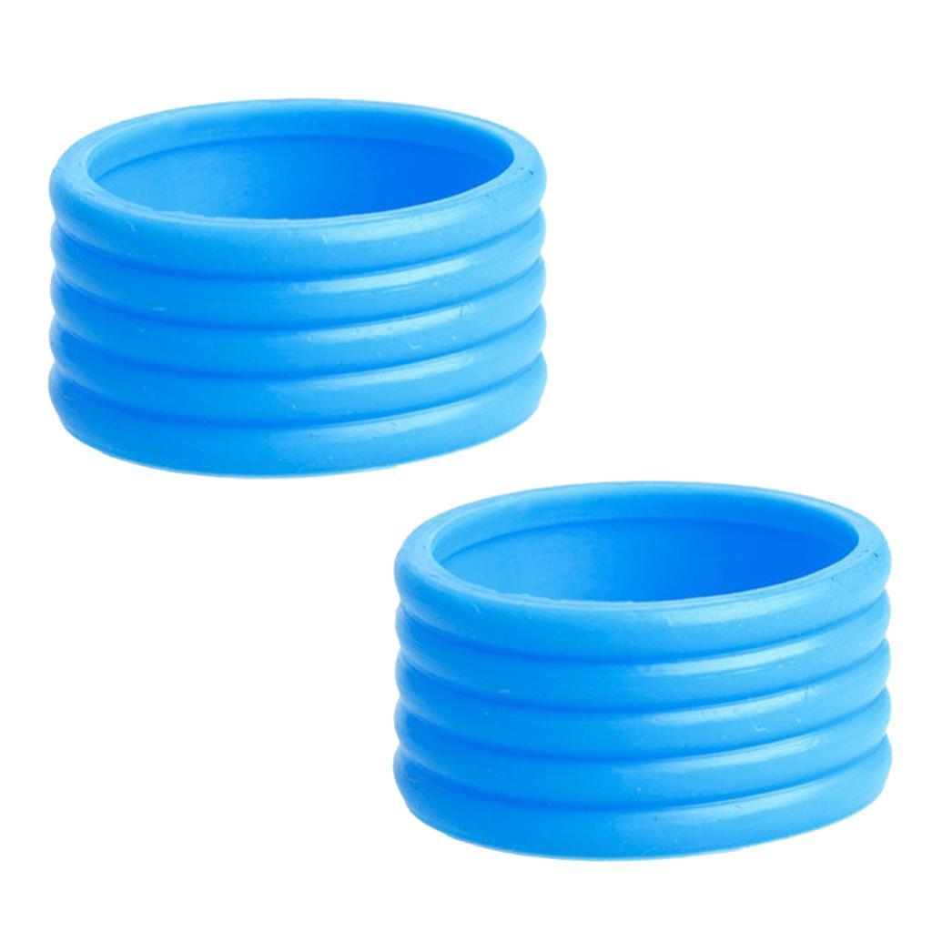 2pcs Silicone Tennis Racket Racquet Handle Loop