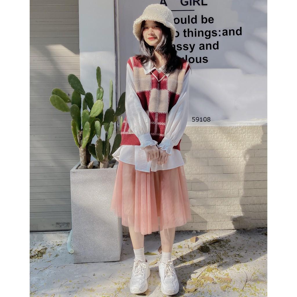 Chân váy công chúa lưới TUTU nhiều màu Ulzzang - Made by Fiin