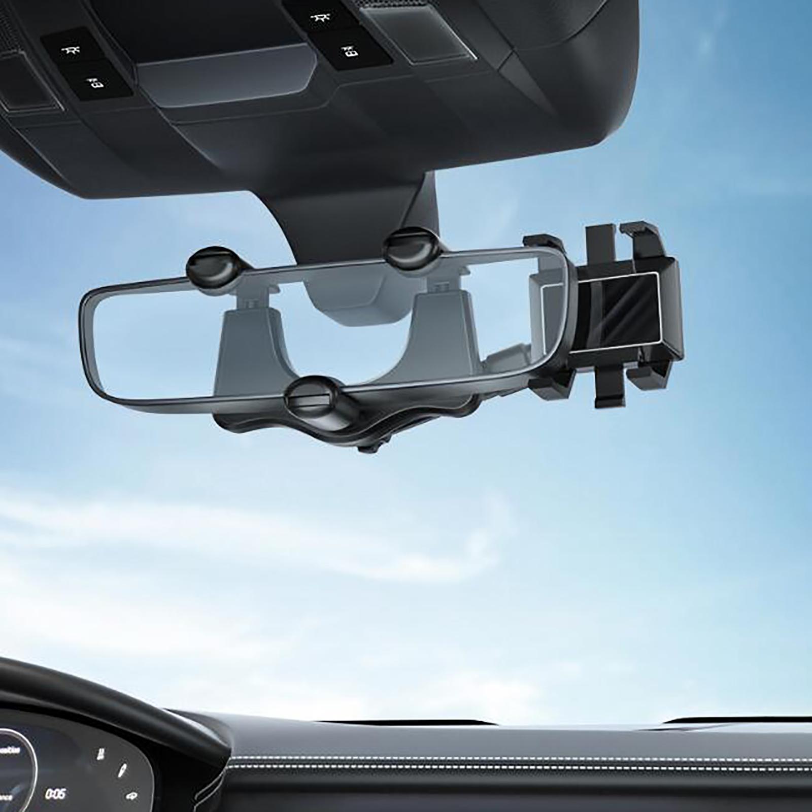 Phone Mount Holder GPS Navigation Bracket 360 Rotation Phone Stand Sun Visor