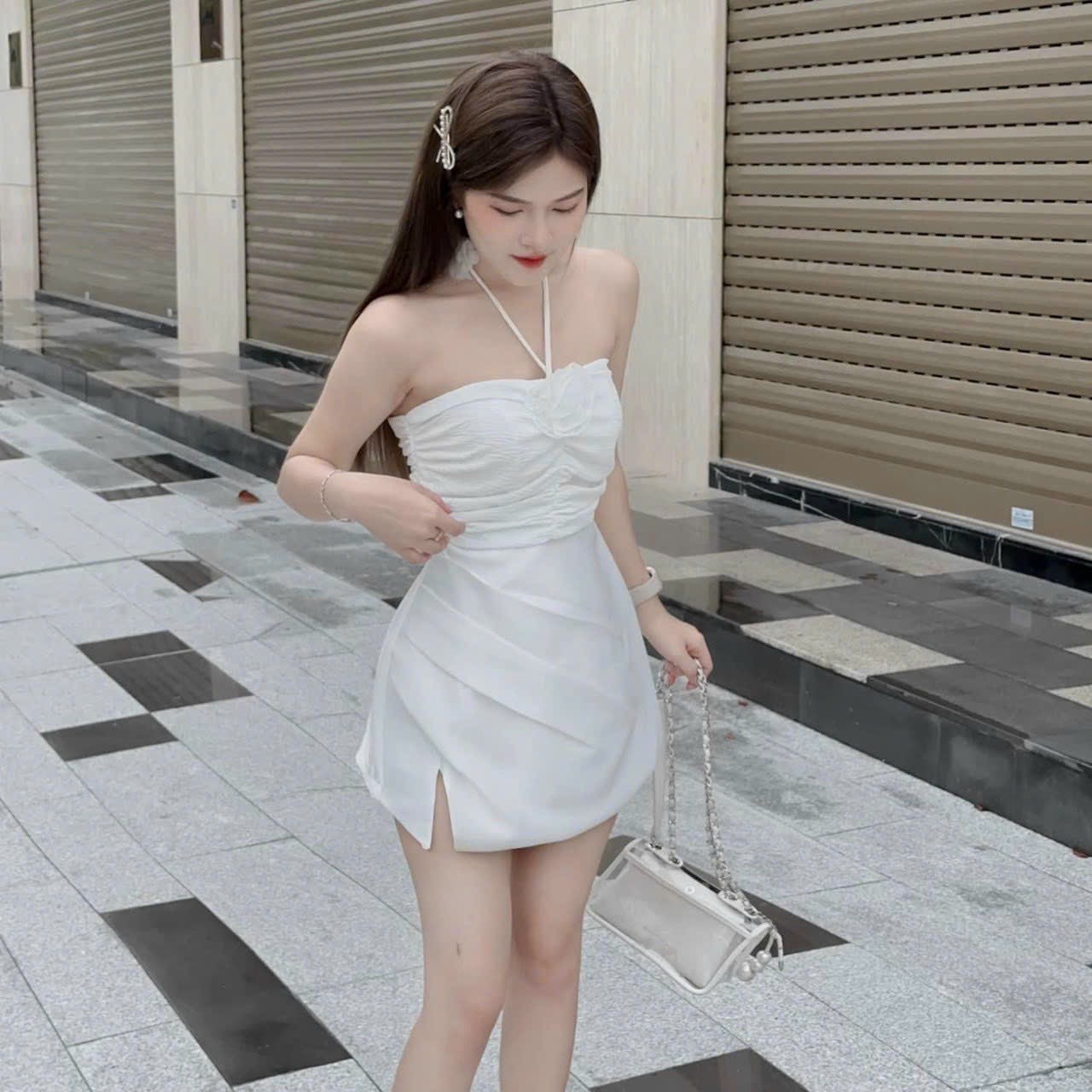 JUM TAPTA PHỐI XỐP SỌC 2 MÀU Y HÌNH