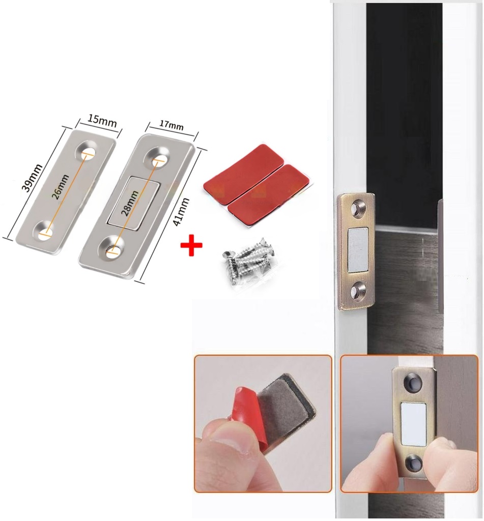 Nam Châm Gắn Cánh Tủ, Giữ Cánh Cửa Có Lực Hút Mạnh - Giữ Chốt Cánh Tủ Quần Áo, Ngăn Kéo, Tủ Bếp Tiện Lợi, Takyhome 3430