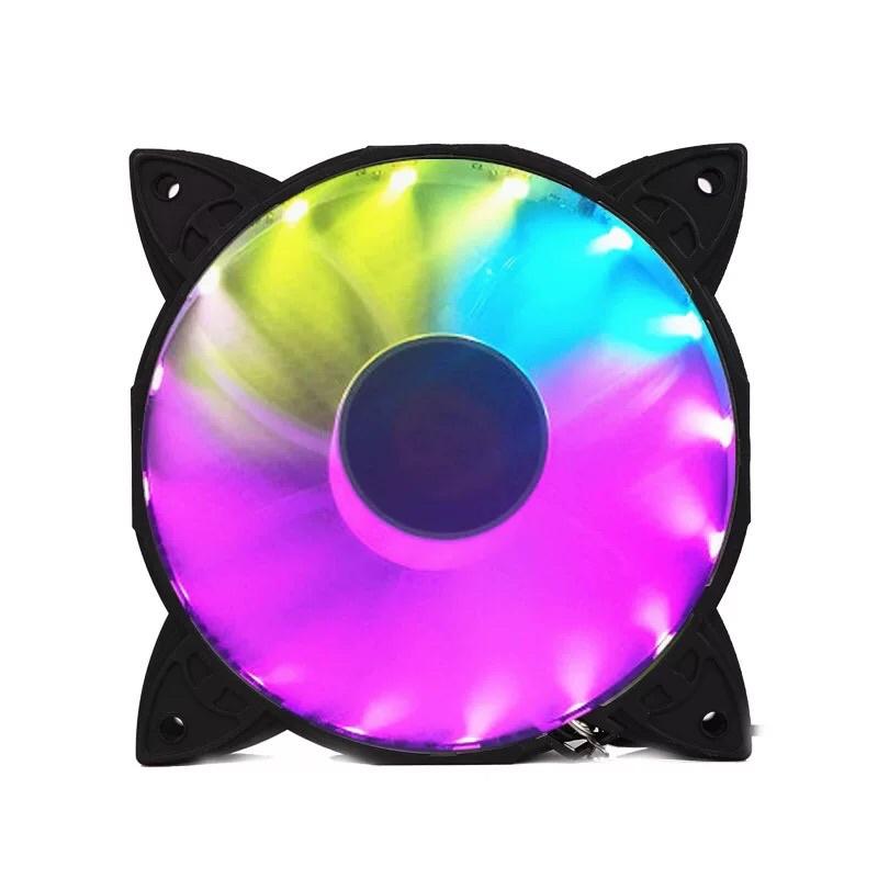 Quạt tản nhiệt Coolmoon LED RGB tự động đổi màu, 12cm không đồng bộ HUB - Hàng chính hãng