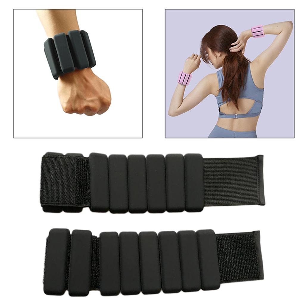 Ankle Wrist Weights Leg Arm Exercise Fitness Training Workout Walking Black