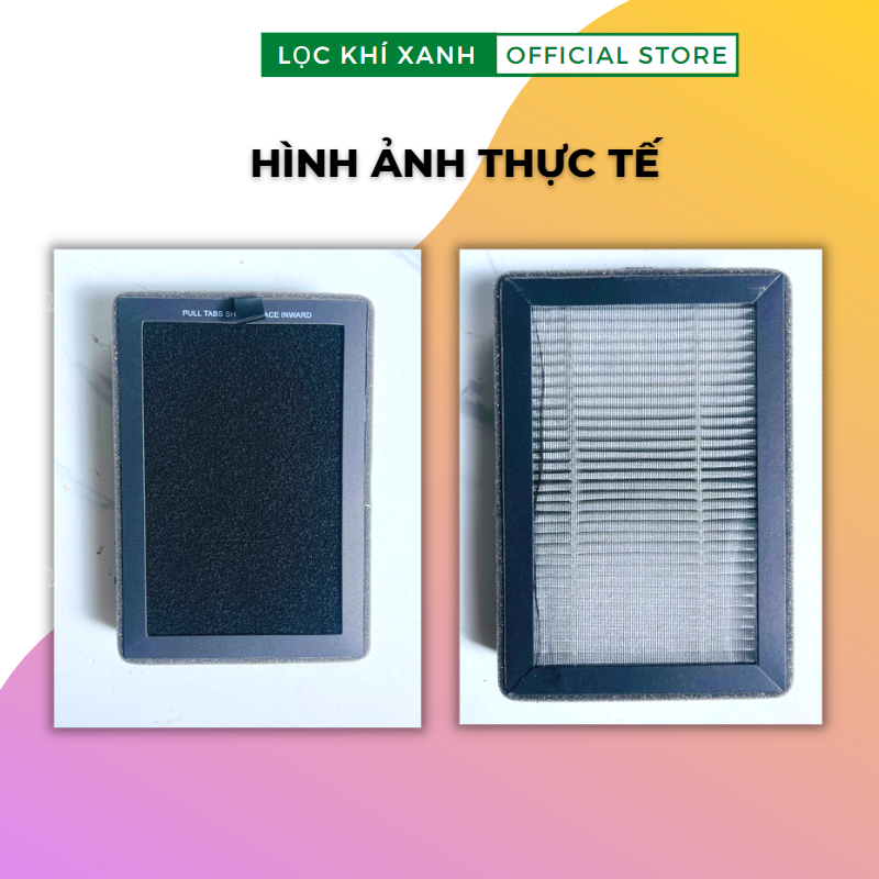 Màng lọc không khí cho máy Levoit LV-H128 (SET 2 MÀNG). Lõi lọc hepa kết hợp carbon giá rẻ chất lượng cao