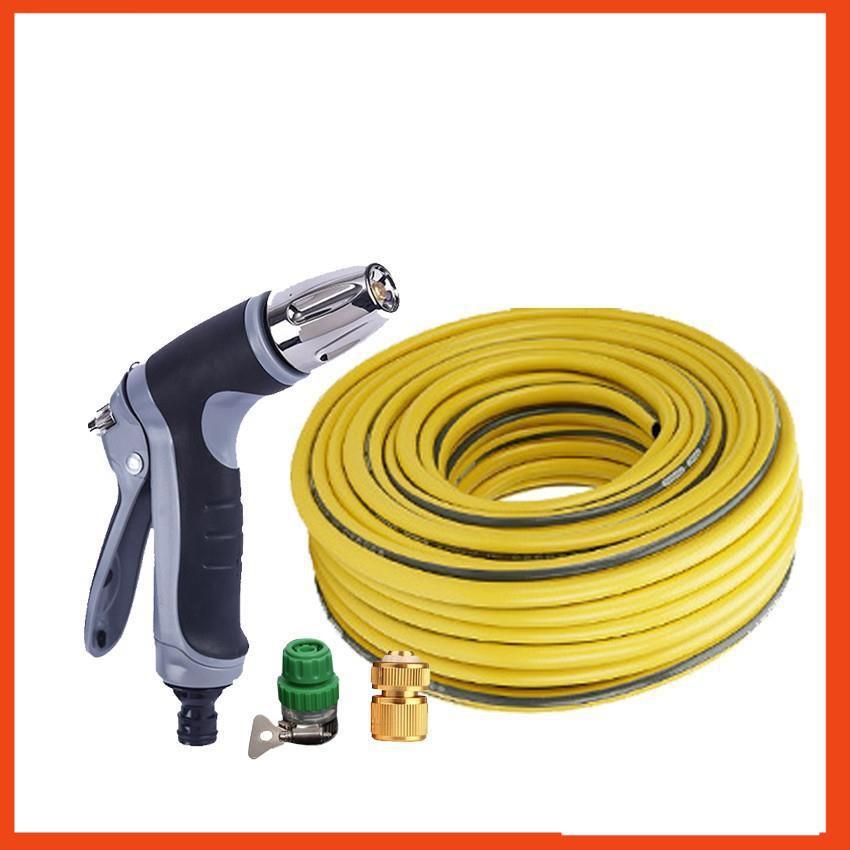 Bộ dây vòi xịt nước rửa xe,tưới cây tăng áp 3 lần 20m 206817