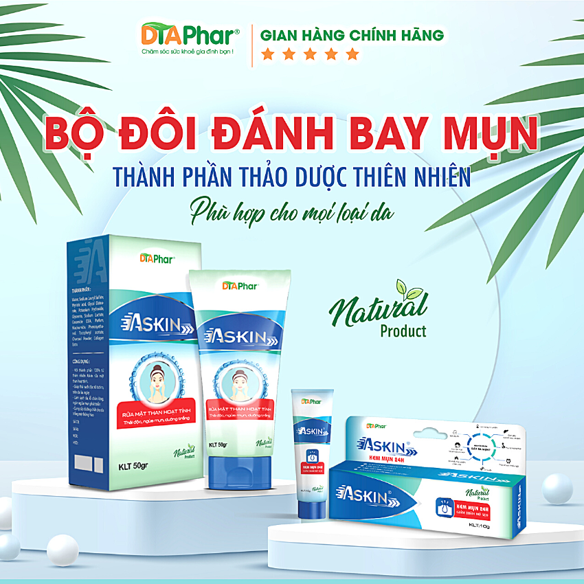 Kem Mụn 24h thúc đẩy mụn chín giảm thâm mờ sẹo Giúp kháng khuẩn khôi phục tổn thương sau mụn, zona, sởi, bỏng... Tuýp 10g Tâm An Pharma