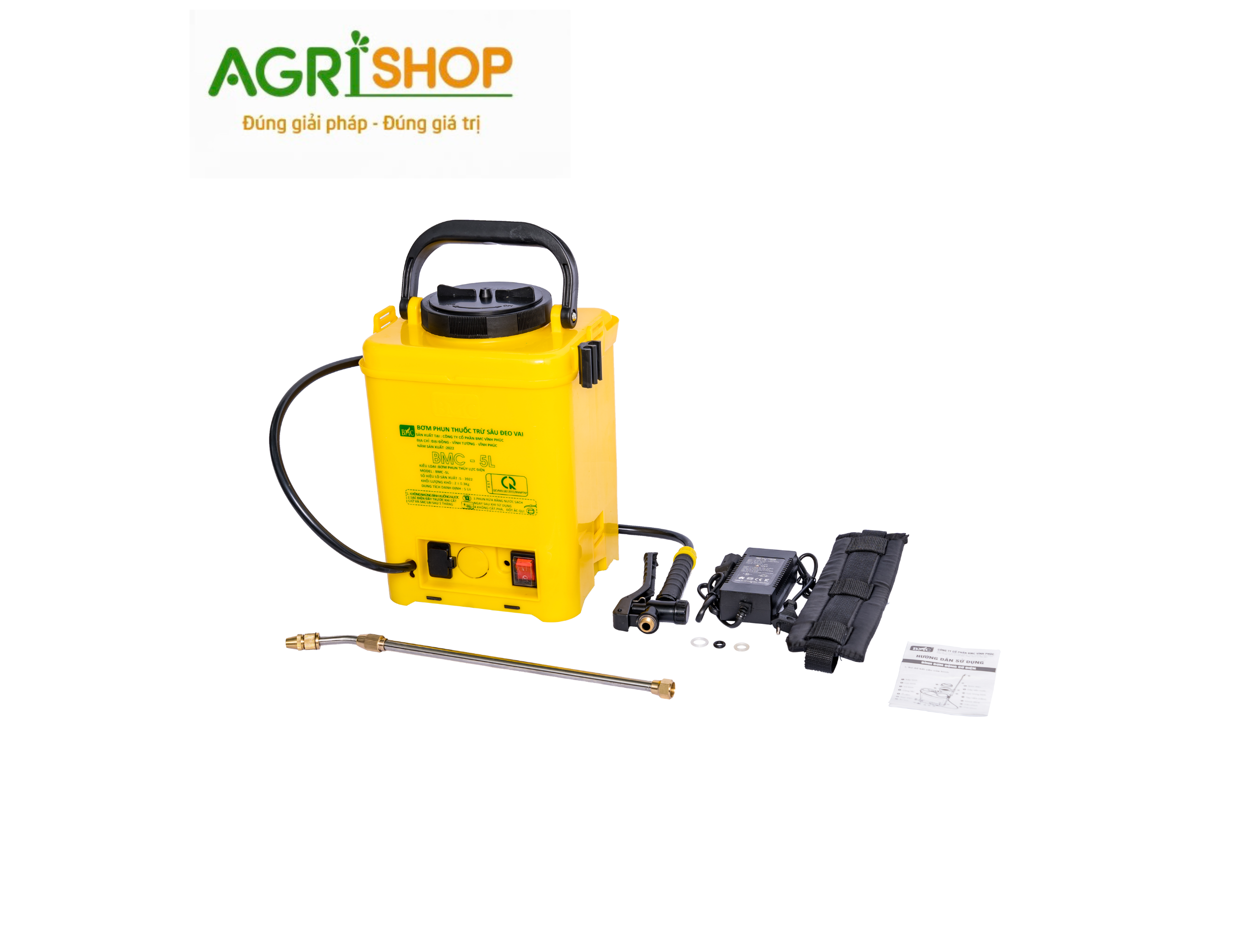 Bơm phun thuốc trừ sâu đeo vai BMC - 5L