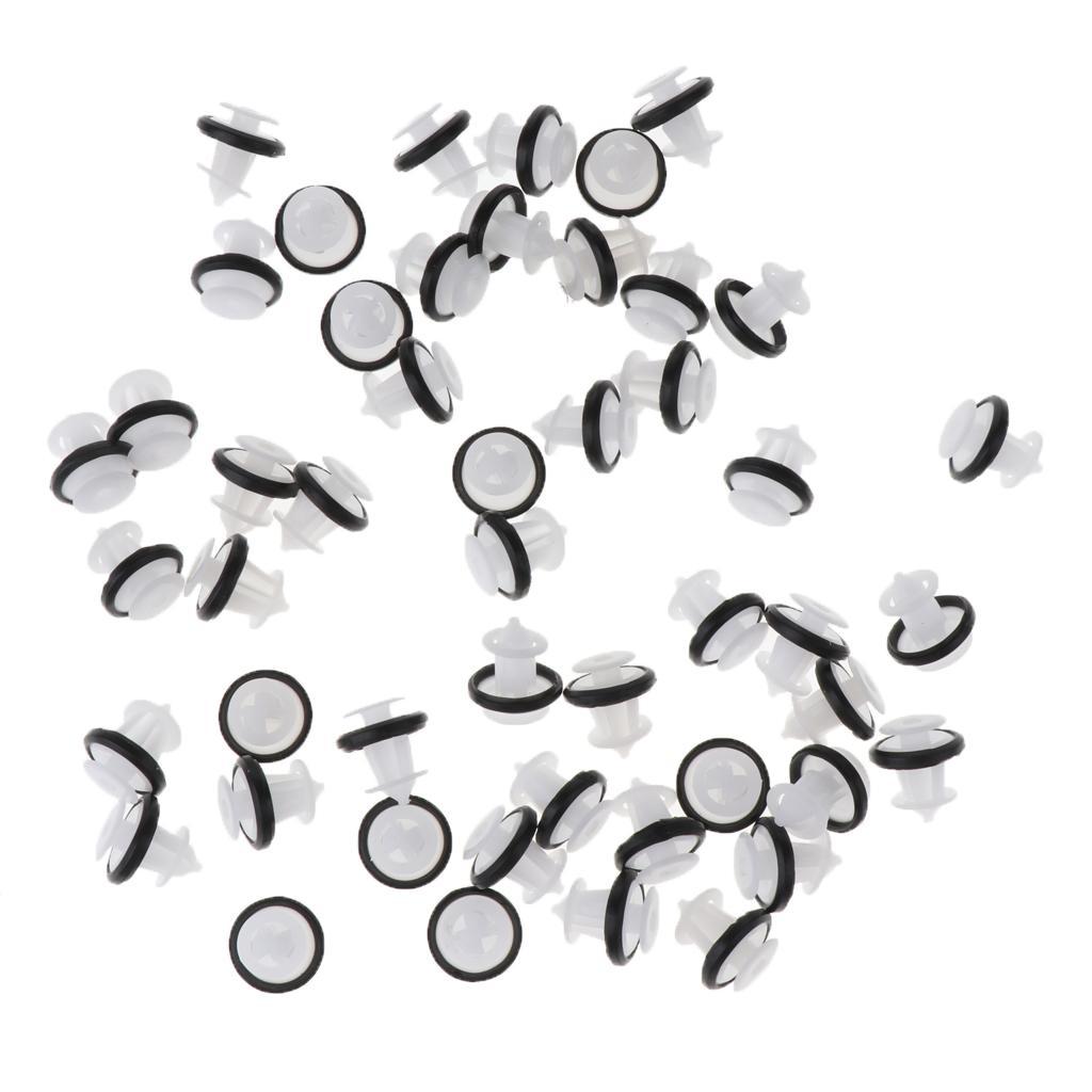 50 Pieces Car Door Rivets Bumper Trim Panel Retainer Clip