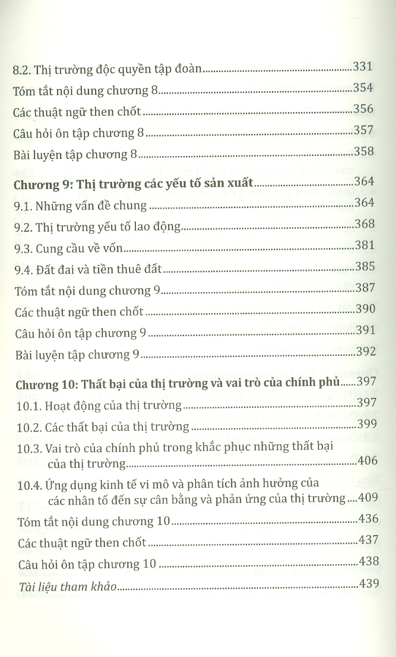 Giáo Trình Kinh Tế Vi Mô - TS. Vũ Trọng Phong &amp; TS. Trần Thị Hòa - (bìa mềm)