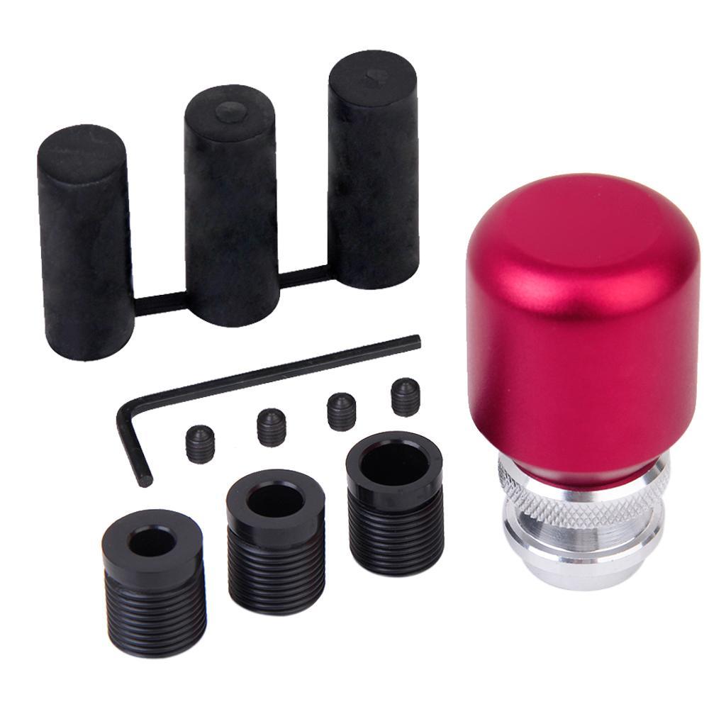 Universal Aluminum Alloy Car Gear Stick Knob - Rose Red